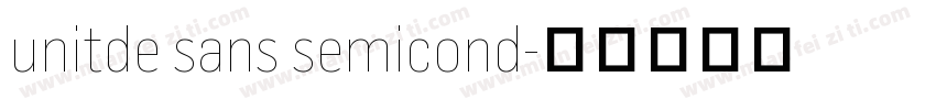 unitde sans semicond字体转换